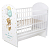 картинка анонса Кровать детская Indigo My Sleepy Мишка, фигурная спинка маятник, массив березы, ЛДСП, ПВХ накладка Белый